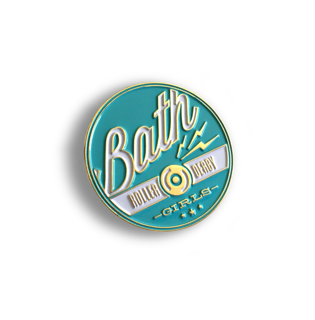 BRDG Enamel Pin Badge Bath Roller Derby